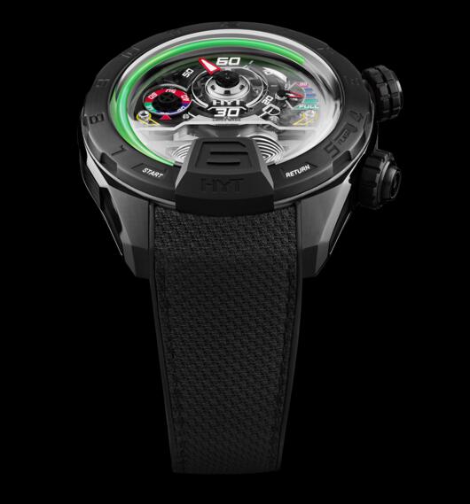 Cheap Luxury Replica HYT H4 Panis-Barthez Competition 151-DL-08-GF-RN watch Cheap Luxury Replica HYT H4 Panis-Barthez Competition 151-DL-08-GF-RN watch